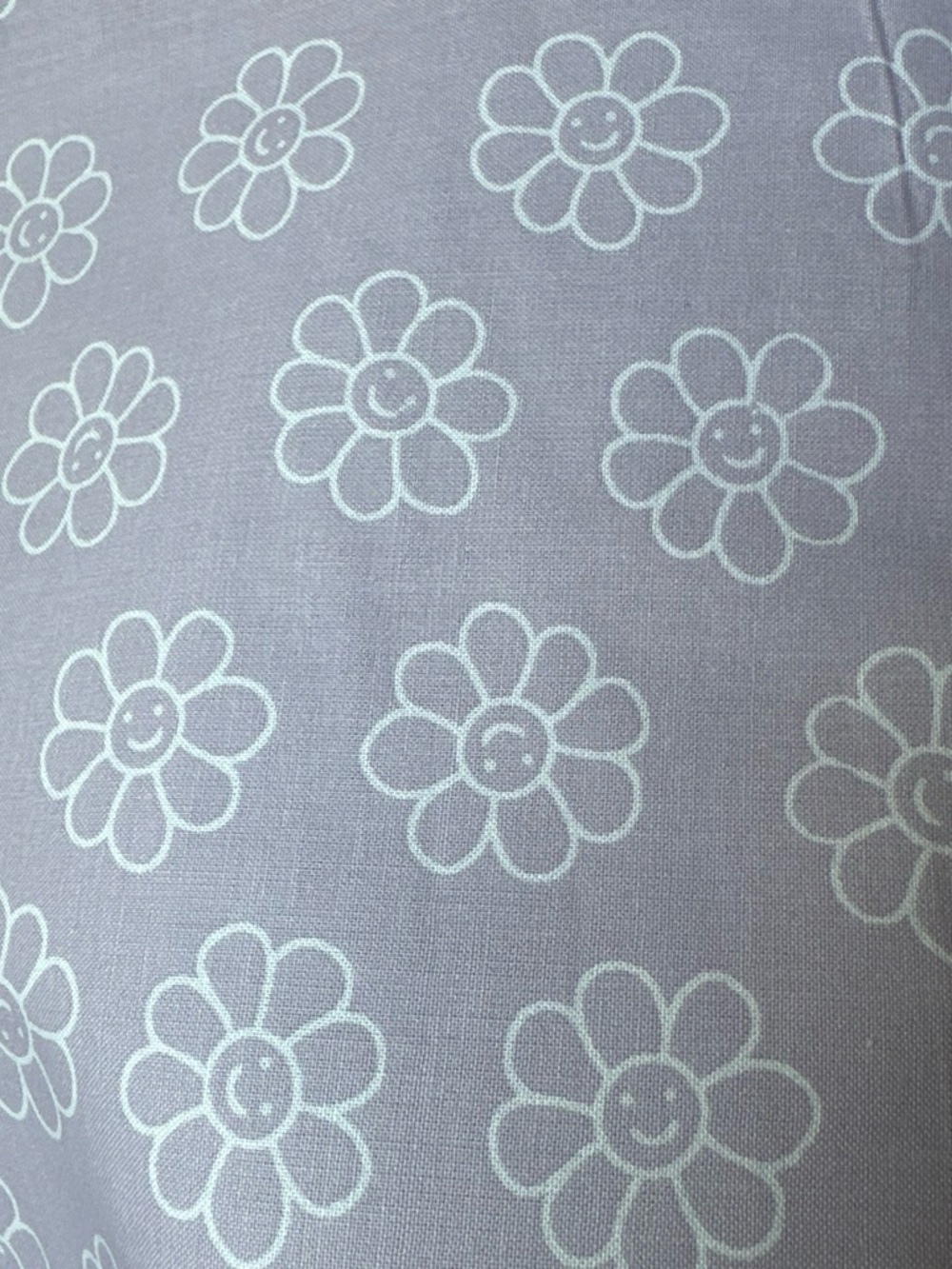 2 Yards Joann Fabrics Discontinued Soft Lavender Daisy Print Cotton Fabric